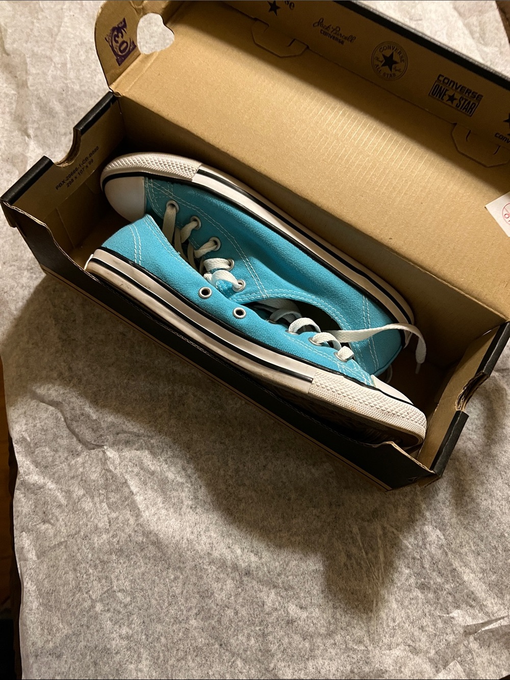Converse Low Top Sneakers - Aqua Blue